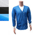 Transforming Technologies ESD Jacket, 3/4ths Length, V-Neck, Knit Cuff, Small, White JKV9022WH
